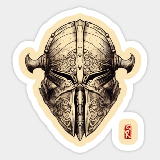 Knight helmet Sticker